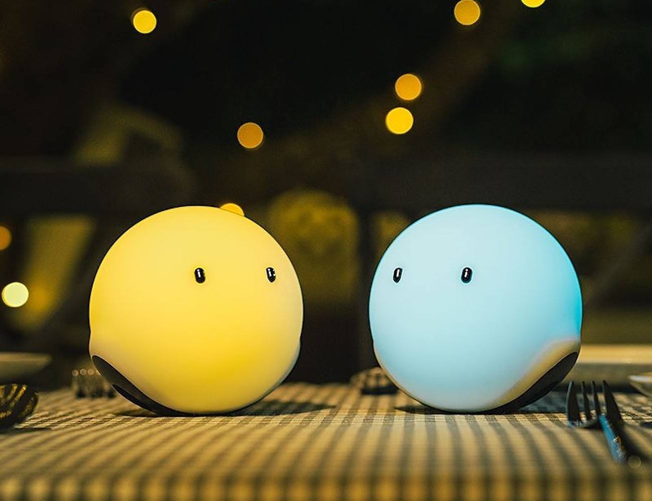 lovely，Intelligent lamps，Connecting lamp，soft，convenient，Night light，temperature，product design，